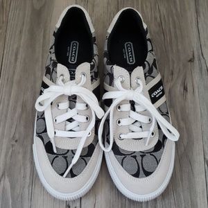 NWOT Coach Shoes black and white logo sneakers